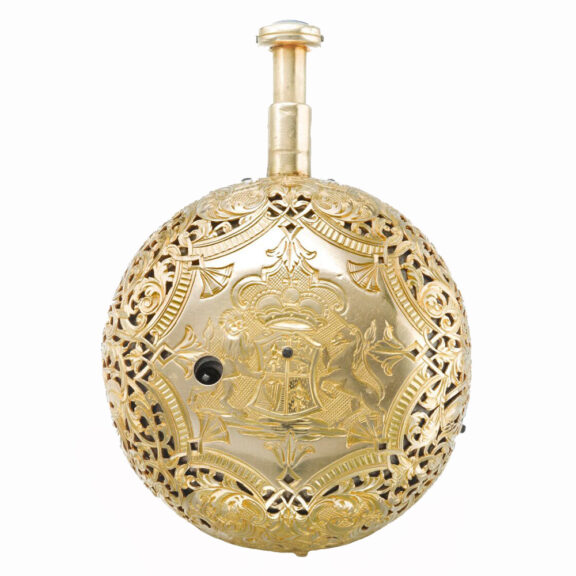 English gold diamond set quarter repeating watch Circa 1730 English gold diamond set quarter repeating watch Circa 1730