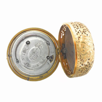 English gold diamond set quarter repeating watch Circa 1730English gold diamond set quarter repeating watch Circa 1730