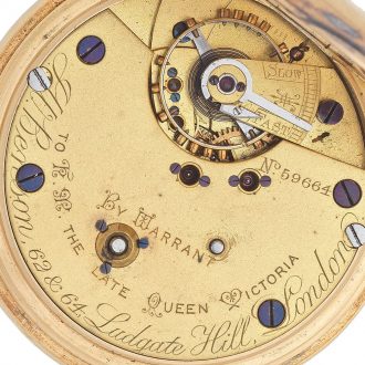 English 18 carat gold lever with centre seconds Circa 1905