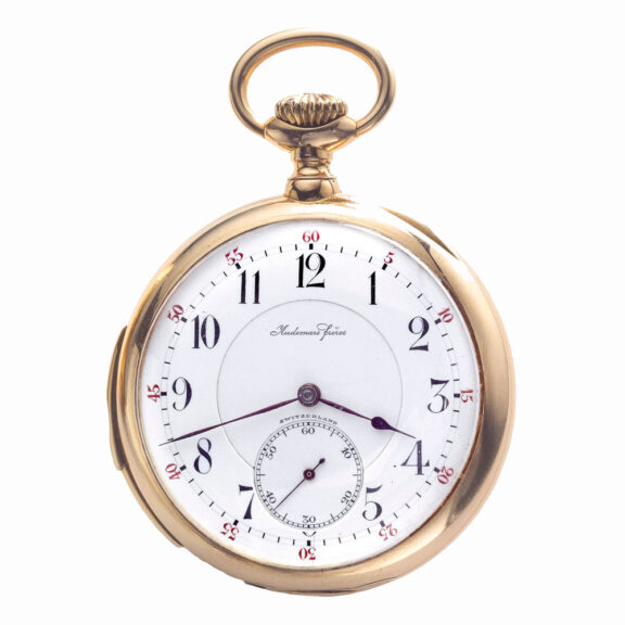 Swiss gold minute repeating lever pocket watch Circa 1900 Swiss gold minute repeating lever pocket watch Circa 1900