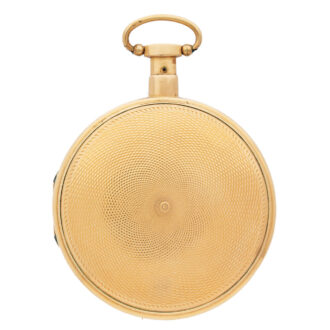 Swiss 18K gold quarter repeating automaton watch Circa 1820