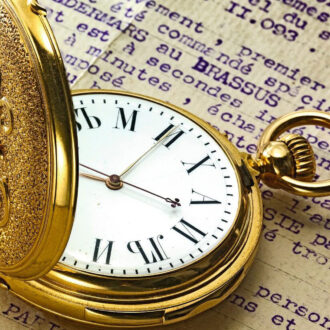 Rare and fine Swiss gold minute repeating lever watch Circa 1910
