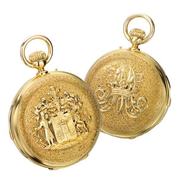 Rare and fine Swiss gold minute repeating lever watch Circa 1910
