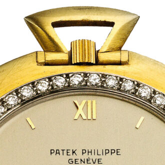 Rare Swiss gold and diamond set knife edge watch Circa 1966