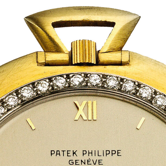 Rare Swiss gold and diamond set knife edge watch Circa 1966 Rare Swiss gold and diamond set knife edge watch Circa 1966