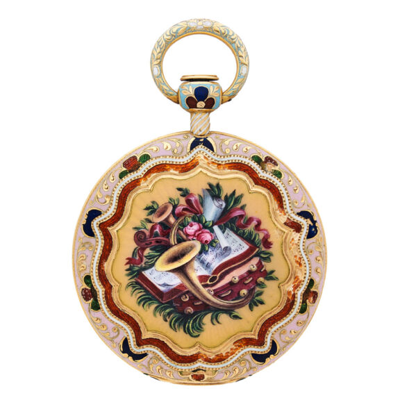 Swiss gold enamel watch for the Ottoman market Circa 1830