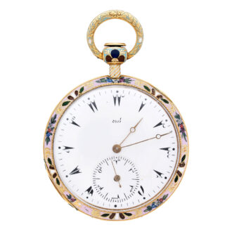 Swiss gold enamel watch for the Ottoman market Circa 1830