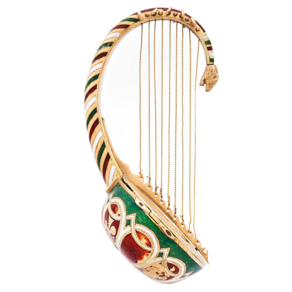 Swiss 18 carat gold and enamel nanga form watch Circa 1820 Swiss 18 carat gold and enamel nanga form watch Circa 1820