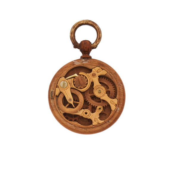 Russian boxwood open faced cylinder pocket watch Circa 1860 Russian boxwood open faced cylinder pocket watch Circa 1860