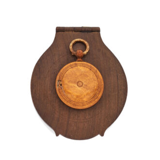 Russian boxwood open faced cylinder pocket watch Circa 1860