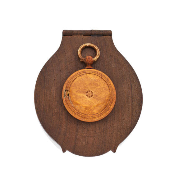Russian boxwood open faced cylinder pocket watch Circa 1860 Russian boxwood open faced cylinder pocket watch Circa 1860