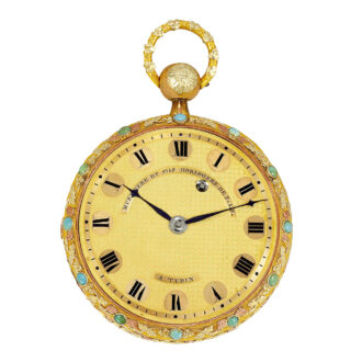 Early Italian gold quarter repeating erotic watch Circa 1830