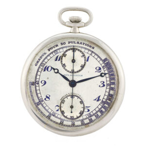 Swiss doctor’s chronograph dress watch with medical pulsometer Circa 1920