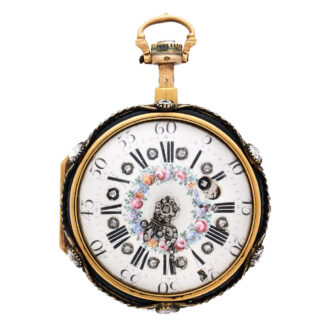 French bloodstone and gold quarter repeating watch Circa 1750