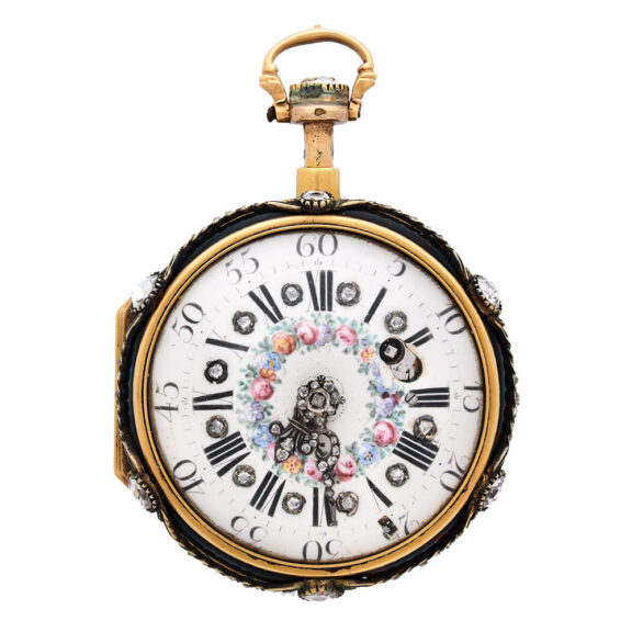 French bloodstone and gold quarter repeating watch Circa 1750