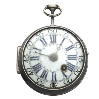 French silver quarter repeating onion pocket watch Circa 1710