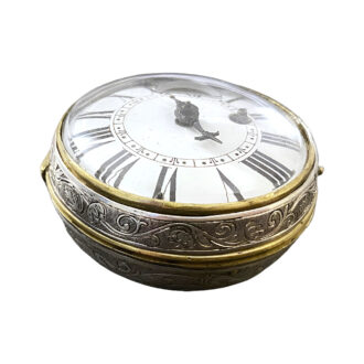 French metal single handed onion pocket watch Circa 1710