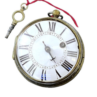 French metal single handed onion pocket watch Circa 1710