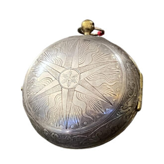 French metal single handed onion pocket watch Circa 1710