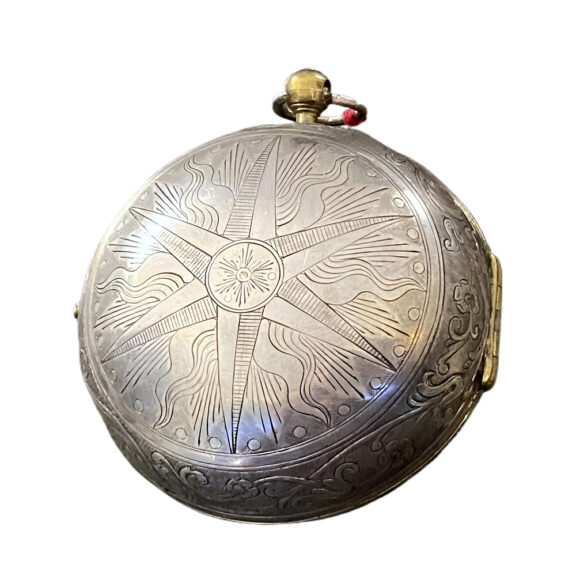 French metal single handed onion pocket watch Circa 1710 French metal single handed onion pocket watch Circa 1710
