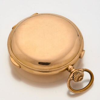 Swiss 18k gold complicated lever pocket watch Circa 1900