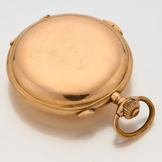 Swiss 18k gold complicated lever pocket watch Circa 1900