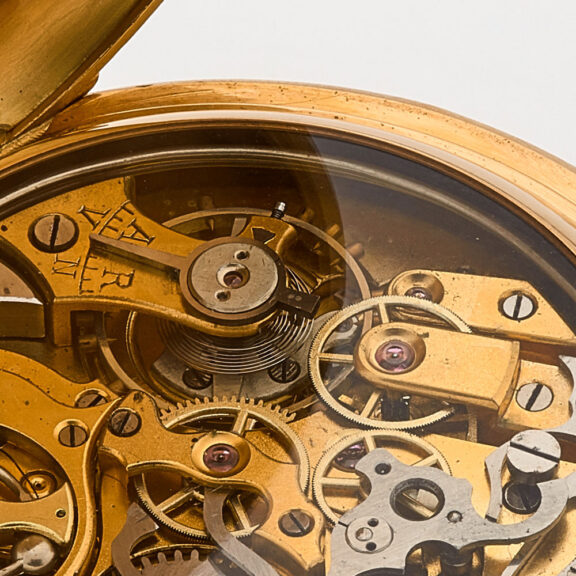 Swiss 18k gold complicated lever pocket watch Circa 1900 Swiss 18k gold complicated lever pocket watch Circa 1900