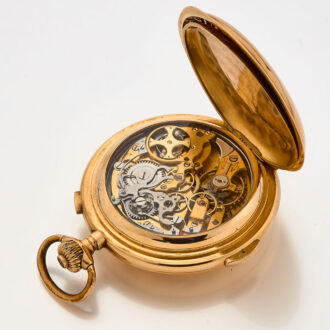 Swiss 18k gold complicated lever pocket watch Circa 1900