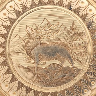 Fine American 14 carat gold decorative pocket watch Circa 1890