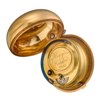 An English verge in 20 carat gold repousse pair cases Circa 1780