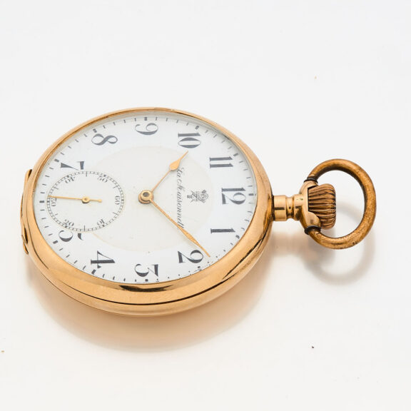 Swiss 14 carat gold lever watch "La Maisonnette" Circa 1920 Swiss 14 carat gold lever watch "La Maisonnette" Circa 1920
