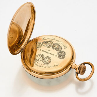 Swiss 14 carat gold lever watch "La Maisonnette" Circa 1920 Swiss 14 carat gold lever watch "La Maisonnette" Circa 1920