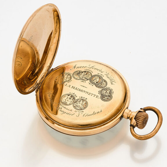 Swiss 14 carat gold lever watch "La Maisonnette" Circa 1920 Swiss 14 carat gold lever watch "La Maisonnette" Circa 1920