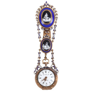 Swiss gold watch with medallion châtelaine Circa 1770