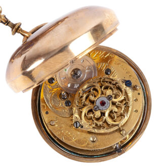 Swiss gold watch with medallion châtelaine Circa 1770