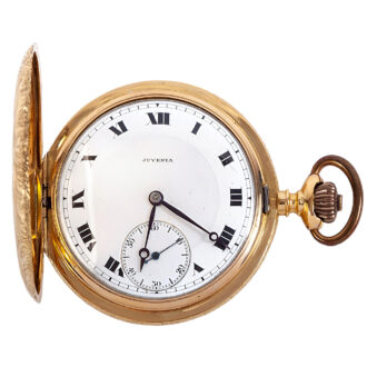 Swiss 18K yellow gold full hunter pocket watch Circa 1900