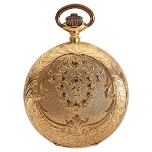 Swiss 18K yellow gold full hunter pocket watch Circa 1900