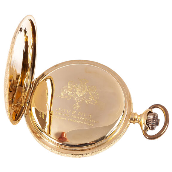 Swiss 18K yellow gold full hunter pocket watch Circa 1900 Swiss 18K yellow gold full hunter pocket watch Circa 1900