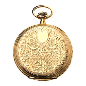 Swiss 18K yellow gold open faced pocket watch Circa 1900