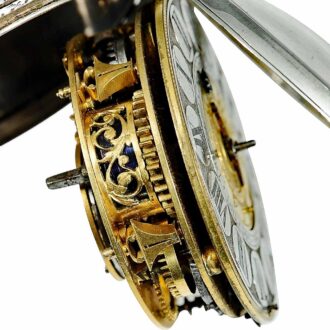 Dutch pocket watch with one hand and alarm Circa 1690