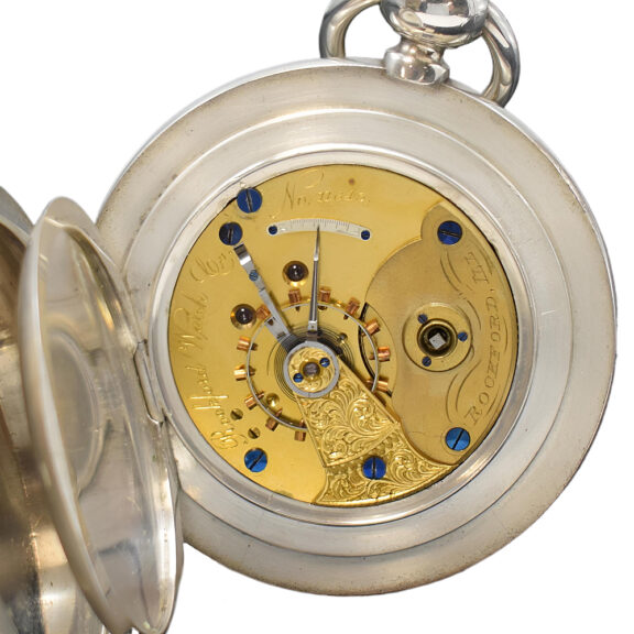 Heavy and large American silver full hunter watch Circa 1880 Heavy and large American silver full hunter watch Circa 1880
