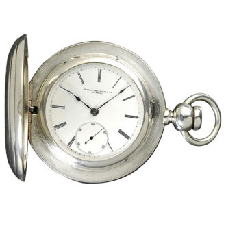 Heavy and large American silver full hunter watch Circa 1880