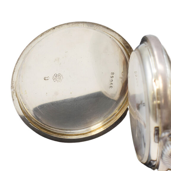 Swiss silver full hunter keyless lever pocket watch Circa 1905 Swiss silver full hunter keyless lever pocket watch Circa 1905