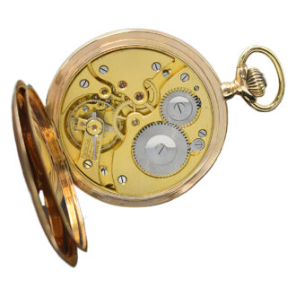 Swiss 14K yellow gold full hunter pocket watch Circa 1920