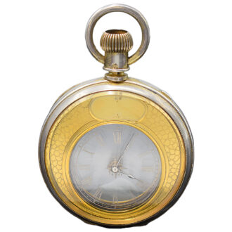 Swiss silver and formerly gold plated mystery watch Circa 1880