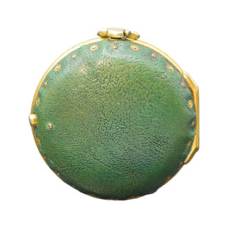 English gilt and shagreen leather pair cased verge watch Circa 1760