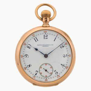 Swiss 18 carat gold monogrammed lever watch Circa 1890