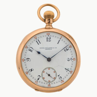 Swiss 18 carat gold monogrammed lever watch Circa 1890