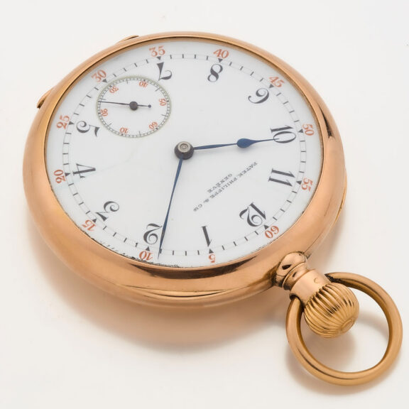 Swiss 18 carat gold monogrammed lever watch Circa 1890 Swiss 18 carat gold monogrammed lever watch Circa 1890
