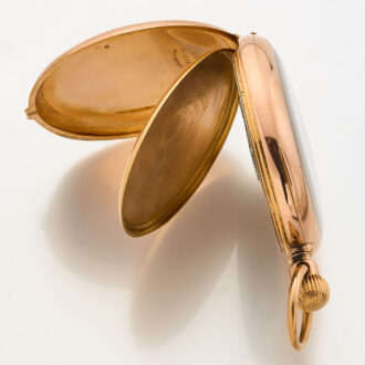 Swiss 18 carat gold monogrammed lever watch Circa 1890